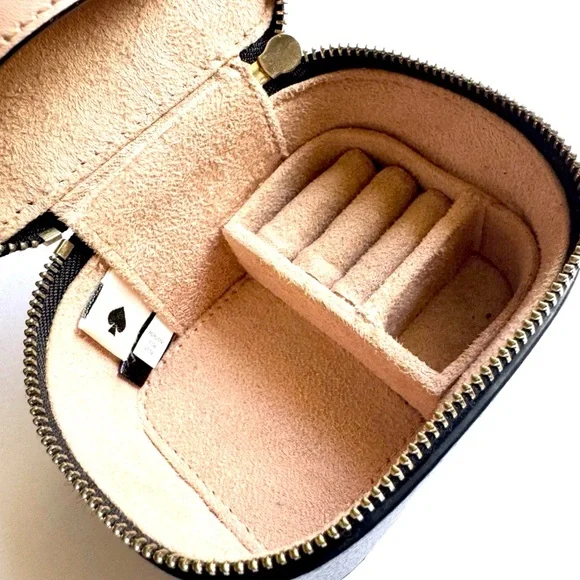 KATE SPADE Floral Cherrywood Puppy Dog Travel Jewelry Box - Picture 7 of 16